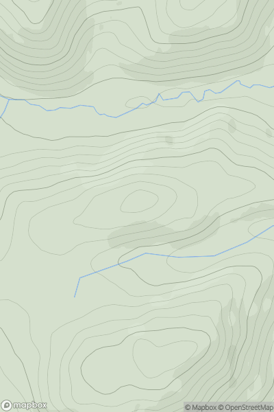 Thumbnail image for Cefn Hill [Welshpool to Hay-on-Wye] showing contour plot for surrounding peak